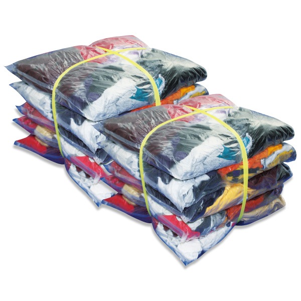 濃色厚メリヤスウエス(リサイクル生地) 40kg梱包(4kg×5袋×2梱包)