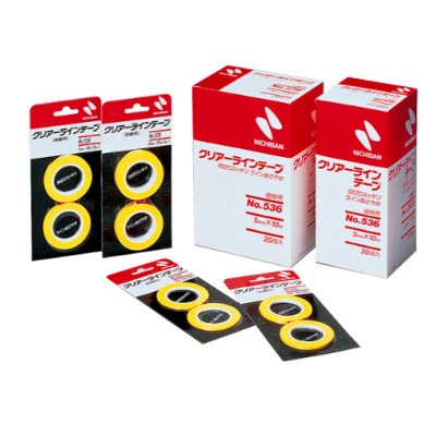 ニチバン クリアーラインテープ 曲線用 No.536|ラインテープ|マスキングテープ・養生関連
