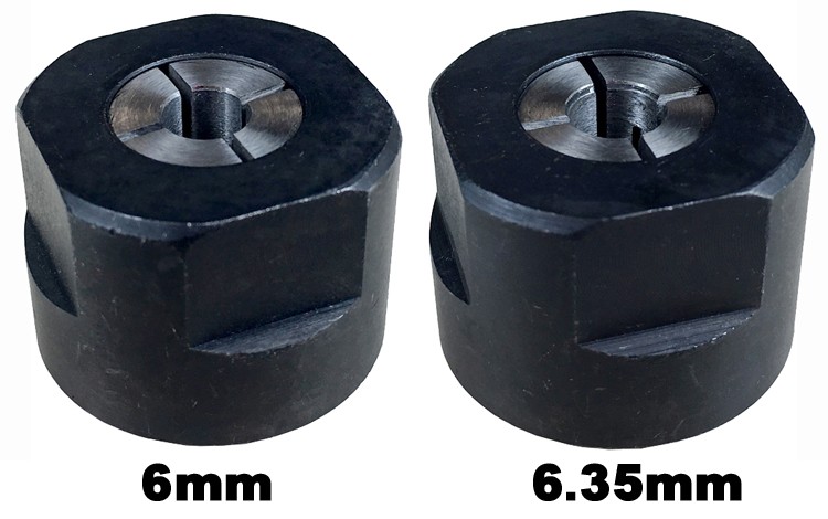 マキタ ルータ用コレットチャック 6mm/6.35mmセット（3612/3612C