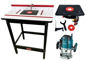 ルーター（DEWALT）　プレート(woodpeckers)　ルーターテーブル Woodpeckers SF-PRO Router Table Fence, Micro-Adjustable