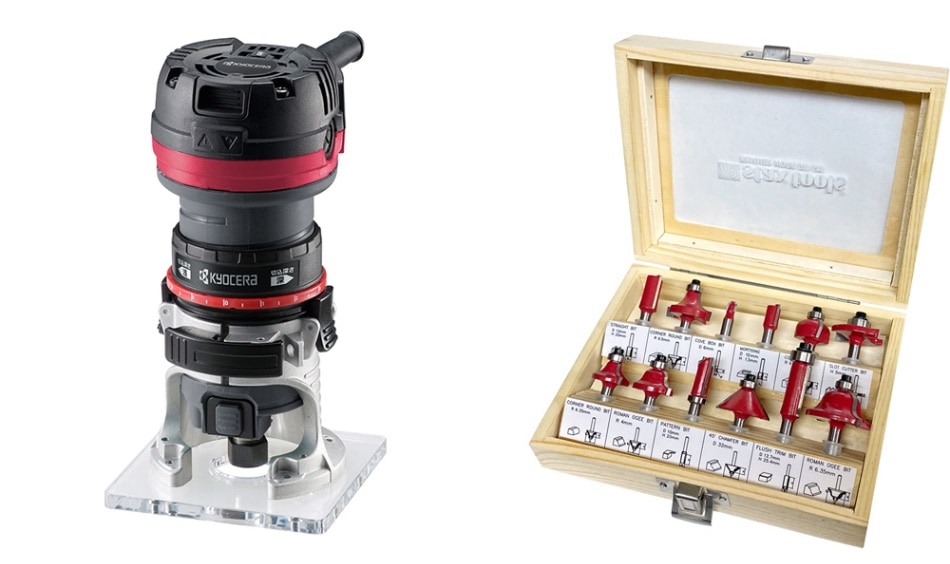 京セラ（リョービ） 電子トリマ ATRE60V＋トリマビット12本セット