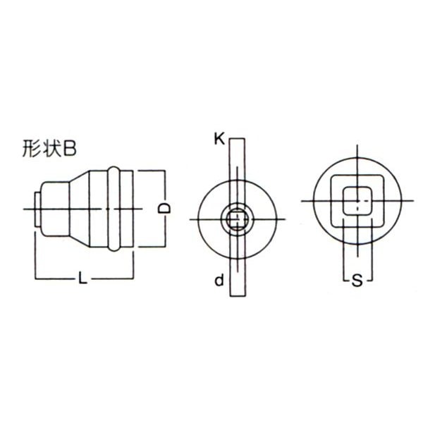 HiKOKI 1/2″ タップホルダ組 形状B 995281