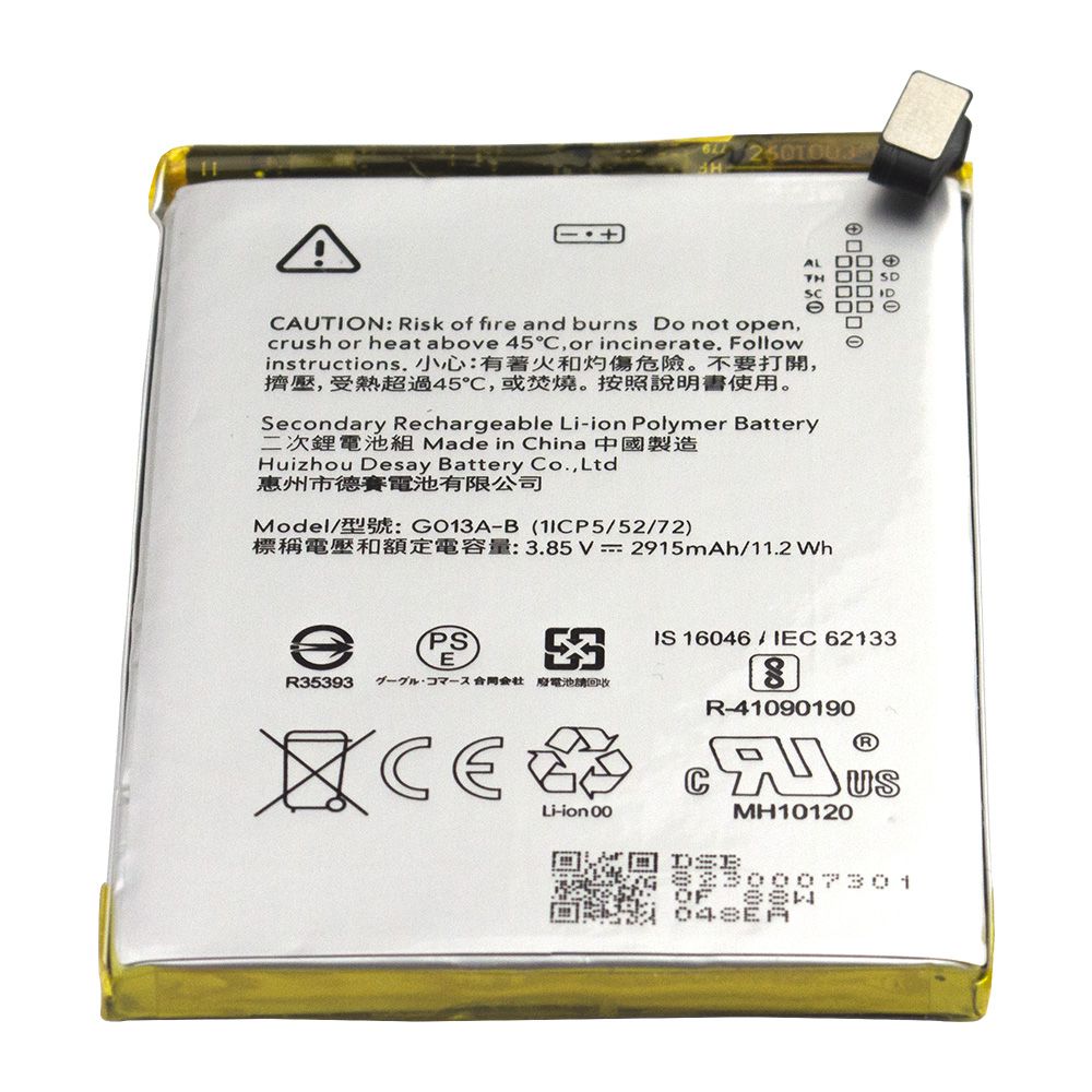 Pixel3 内蔵互換バッテリー G013A-B ピクセル3 交換用電池 Google