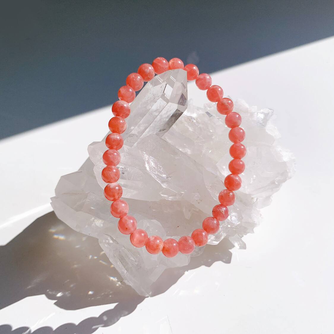 ロードクロサイト（インカローズ）ブレスレット