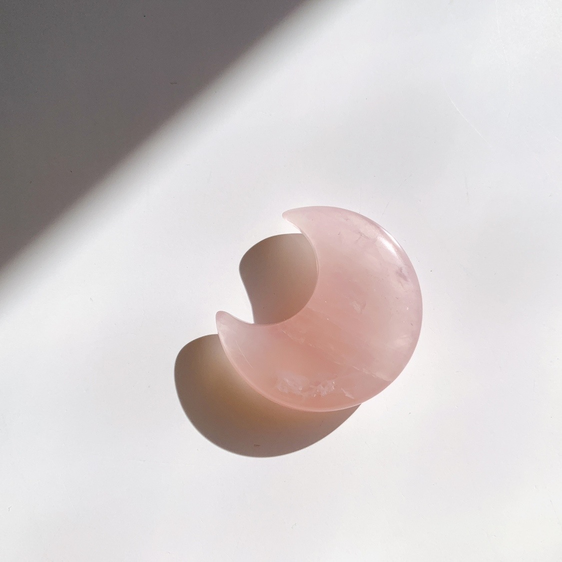 ローズクォーツ 月型 小