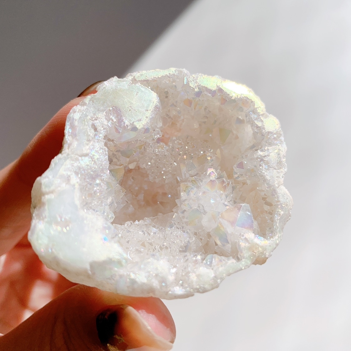 オーロラ水晶 ジオード