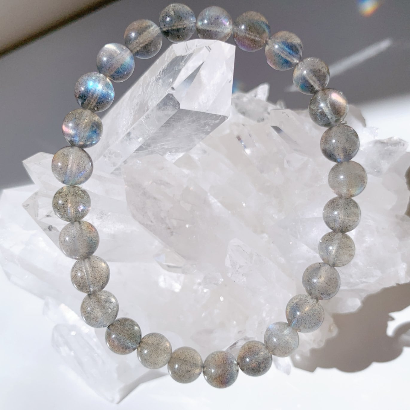 レインボーラブラドライト ブレスレット