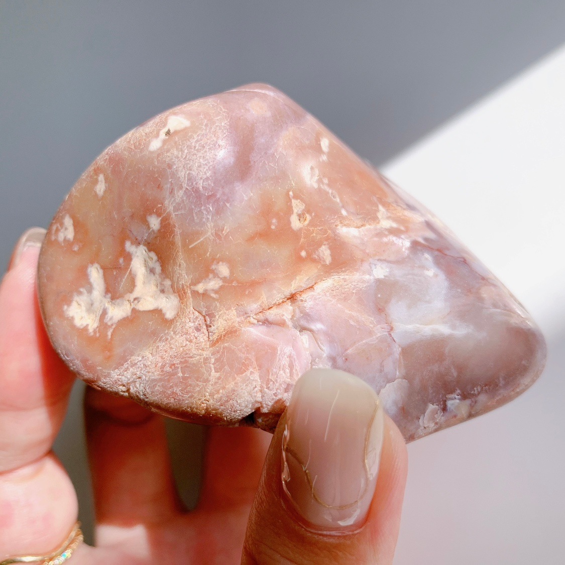 ピンク めのう ひし形 タワー （四角柱） お買い得 四点 セット