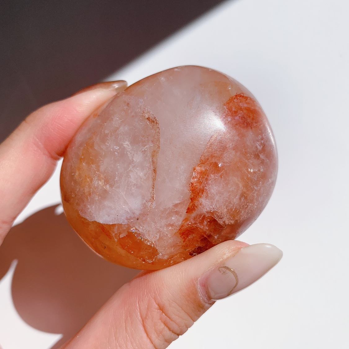 オーロラ水晶 にぎり石