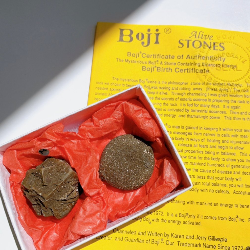 ★ ボージーストーン Boji stone （箱・証明書・日本語解説） ☆ ボージーストーン Boji stone （箱・証明書・日本語解説）