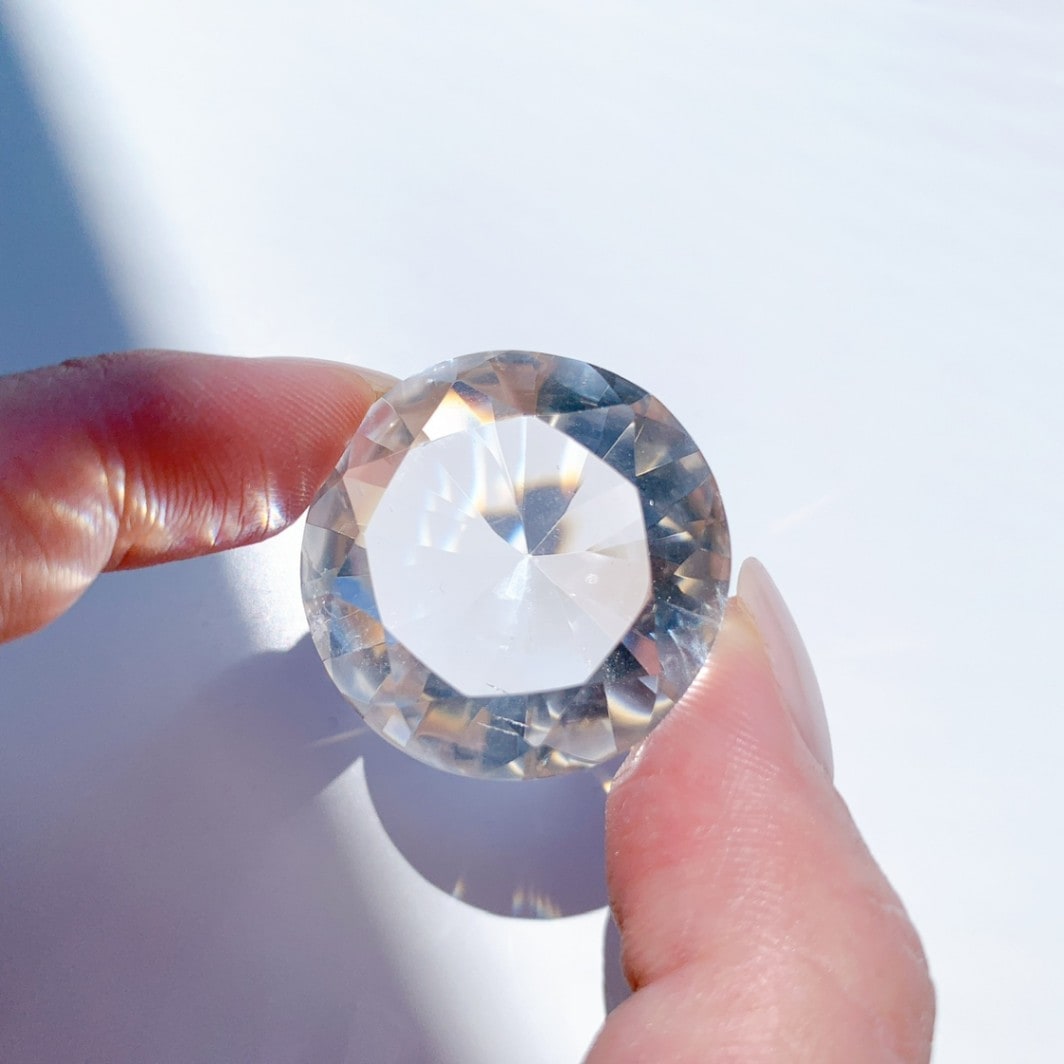 レムリアン水晶 ダイヤモンドカット
