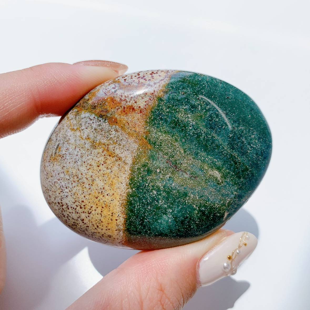 オーシャンジャスパー にぎり石 | パームストーン（にぎり石