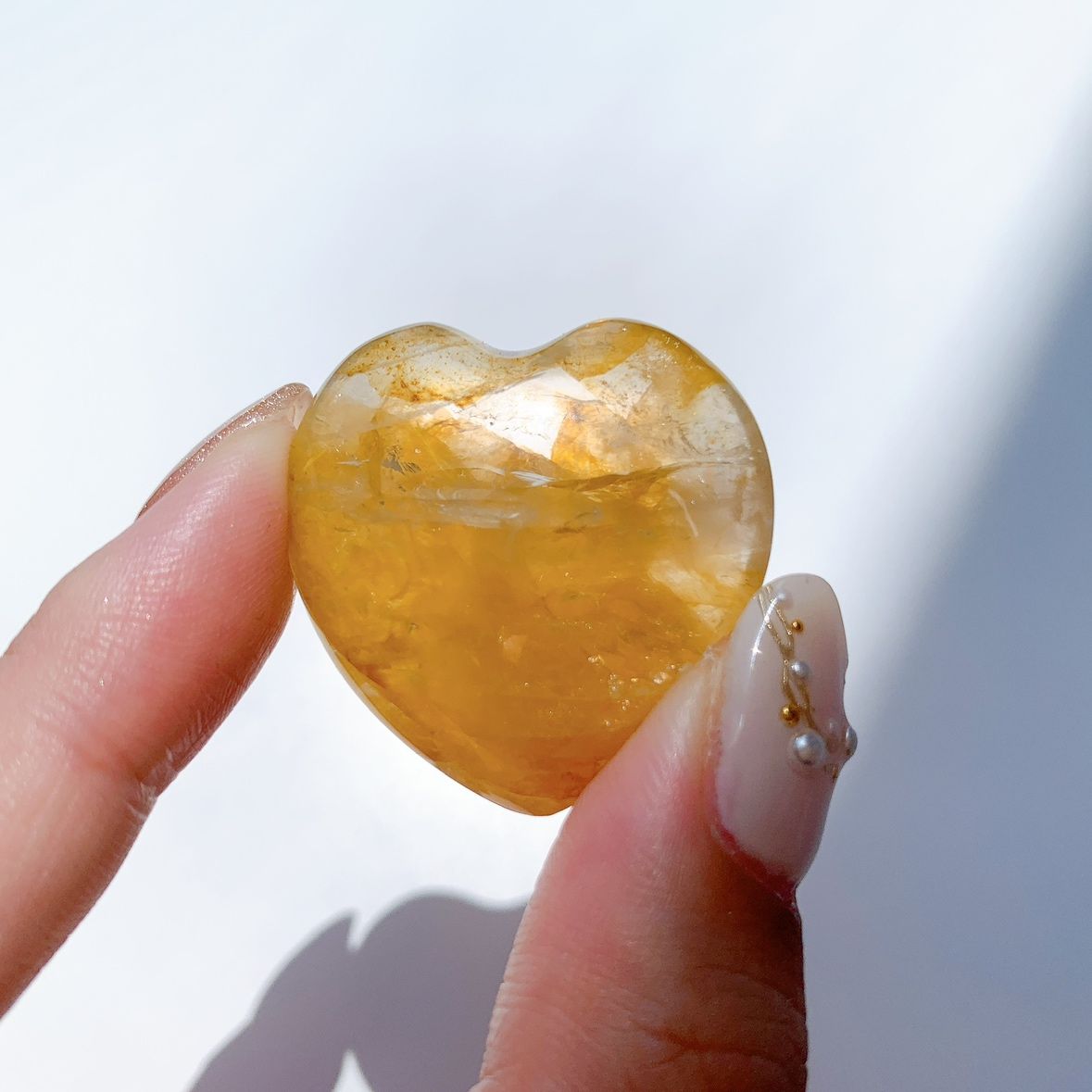 リモナイト水晶 ハート型 小