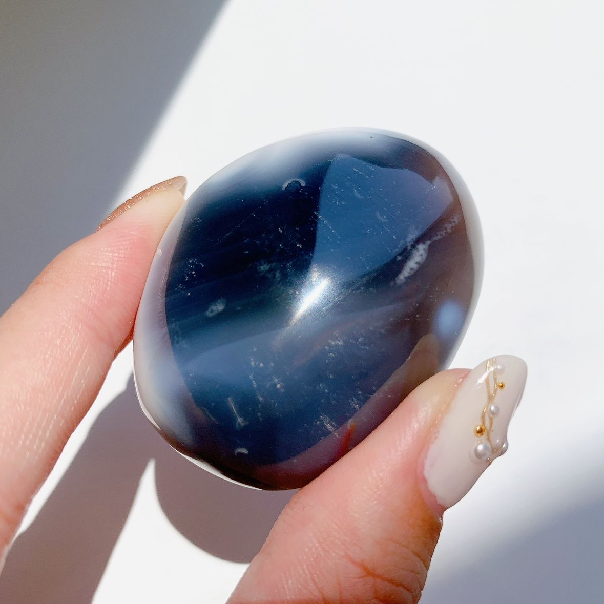 オルカアゲート にぎり石