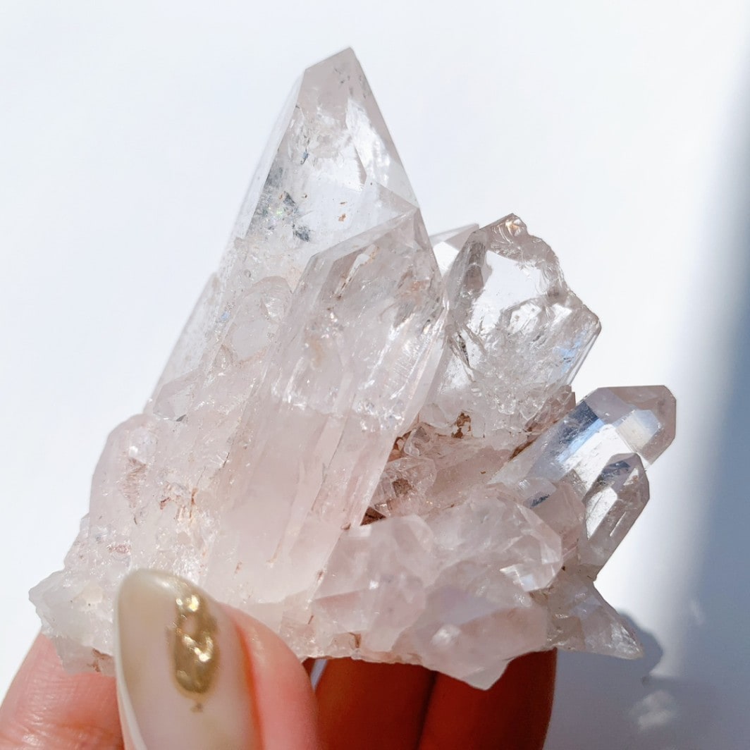 ヒマラヤマニカランピンク水晶クラスター | 原石 | Crystals by