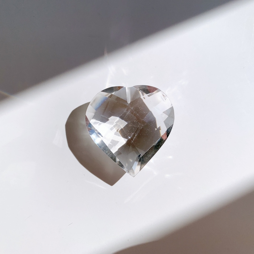 レムリアン水晶 ハート型 小