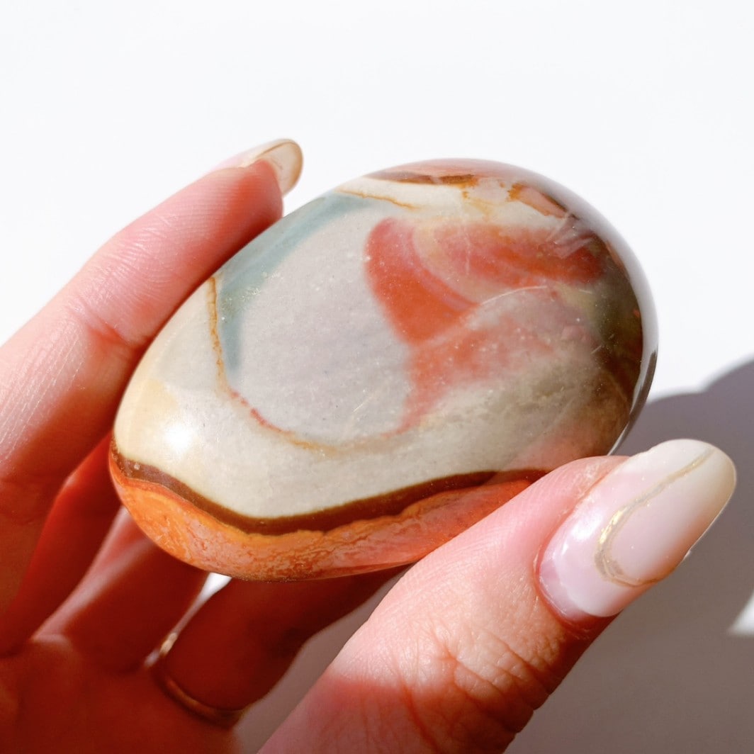 あ〜きゃん♬様 高品質 ムーアカイト 大きめパーム 握り石 レアカラー