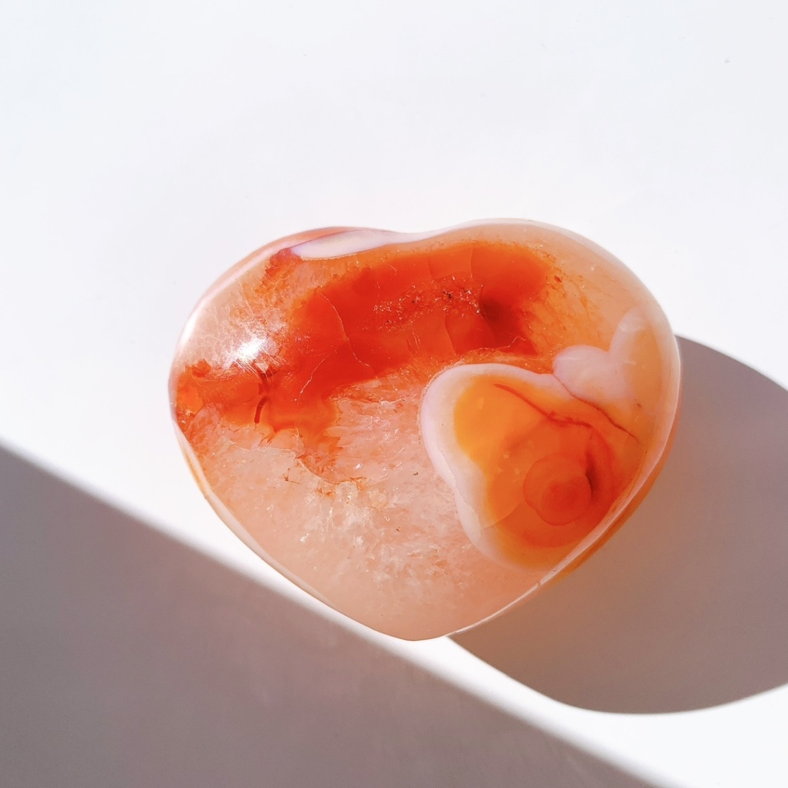 カーネリアン ハート型