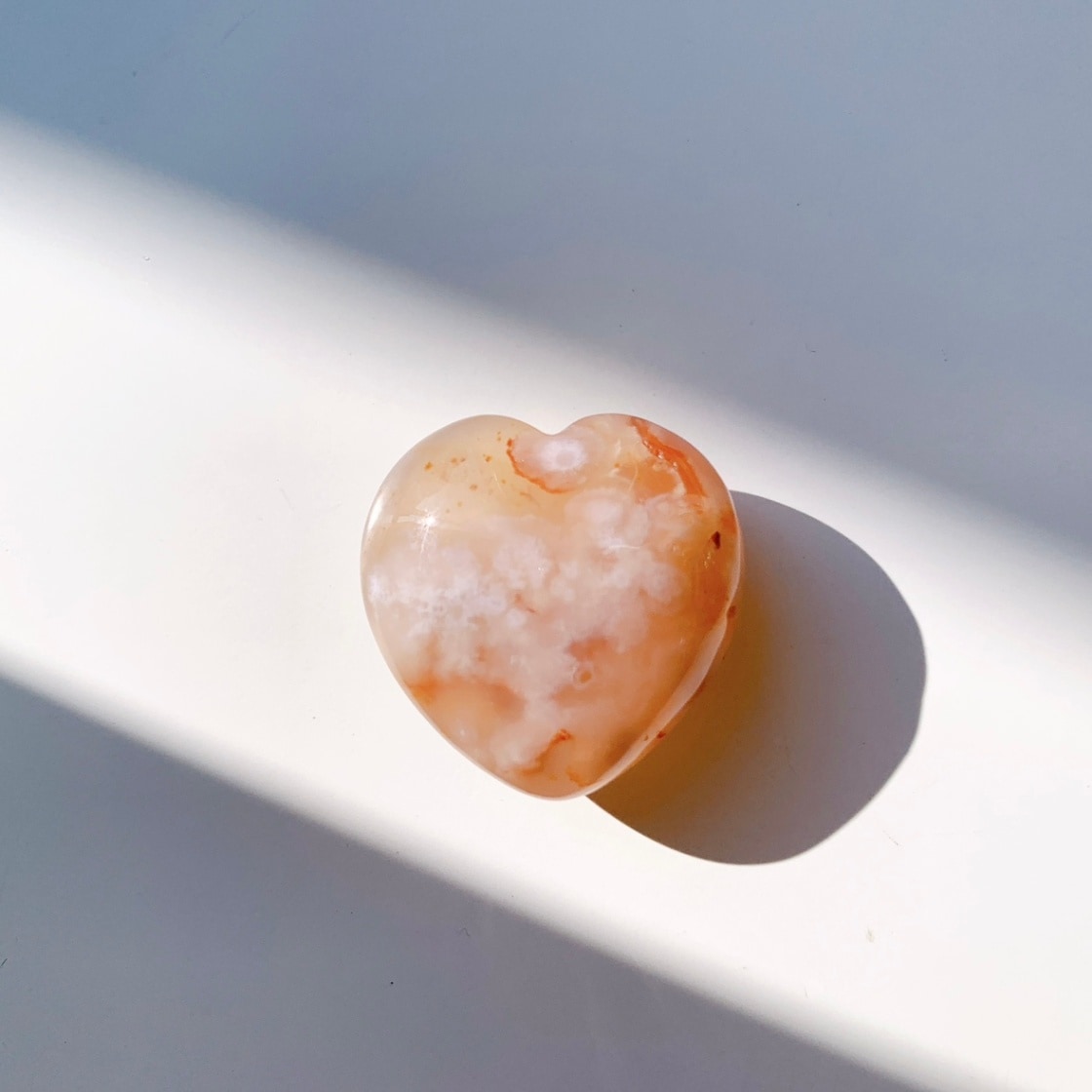 さくらアゲート ハート型 小