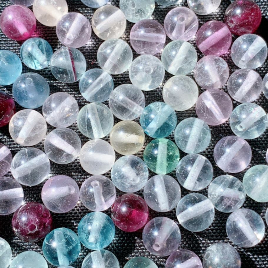 [476B]フローライト（レインボー） (3A・8mm)