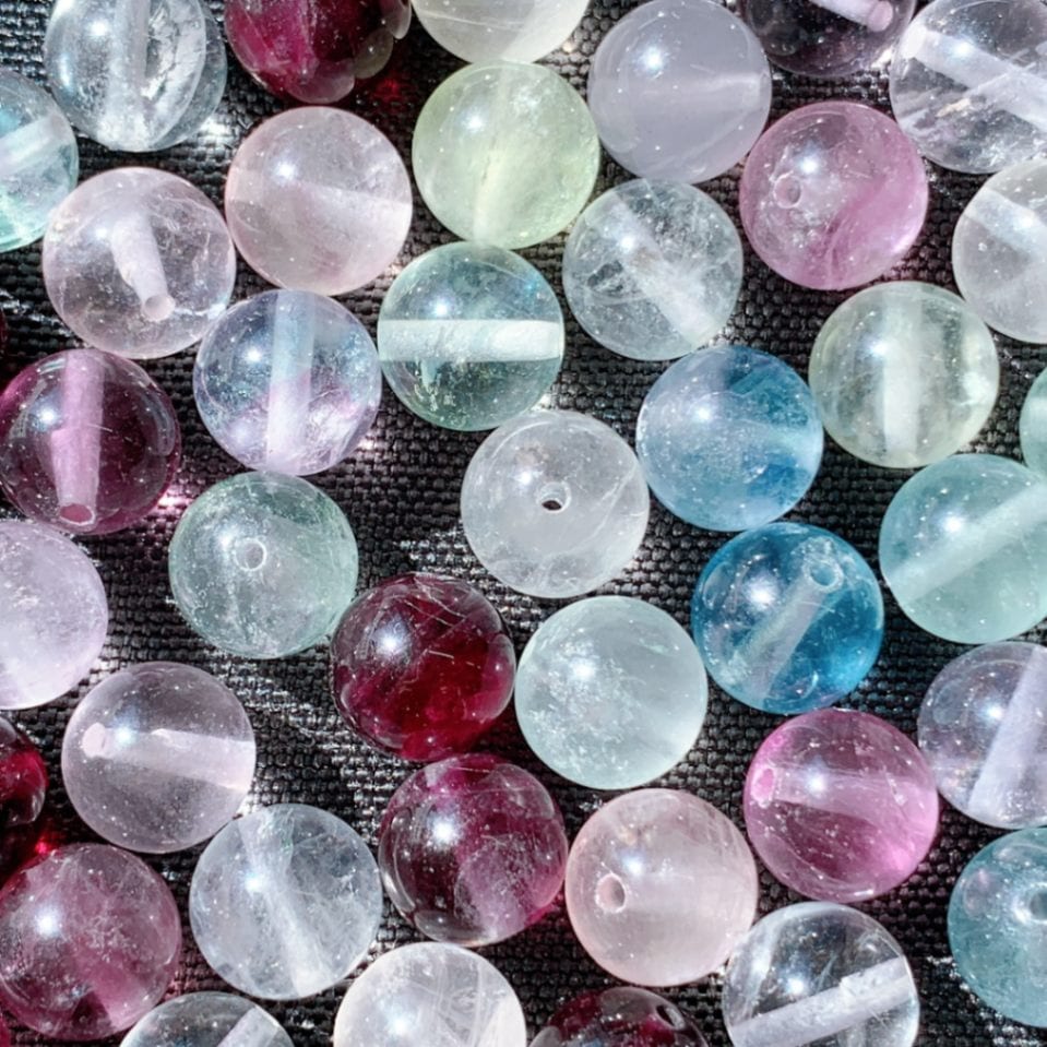 [477B]フローライト（レインボー） (3A・10mm)