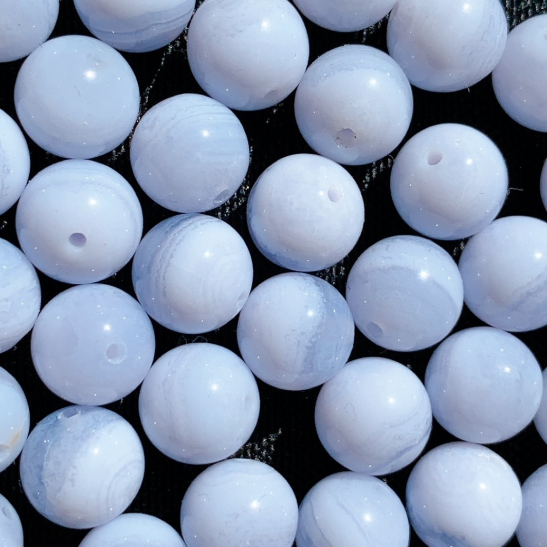 [488B]ブルーレースアゲート (2A・10mm)