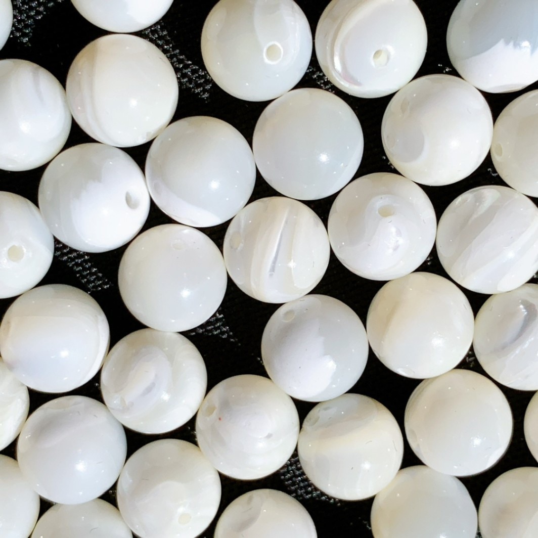 [584B]マザーオブパール ホワイトカラー(10mm)