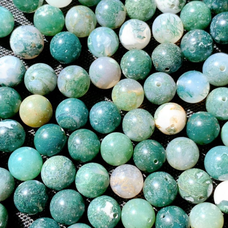 [605B]モスアゲート(8mm)