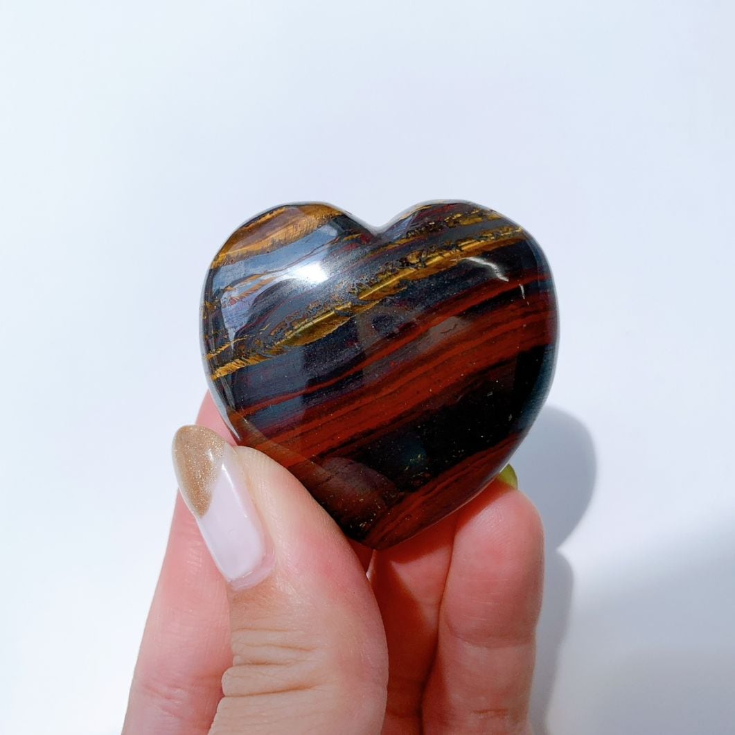 アイアンタイガーアイ ハート型