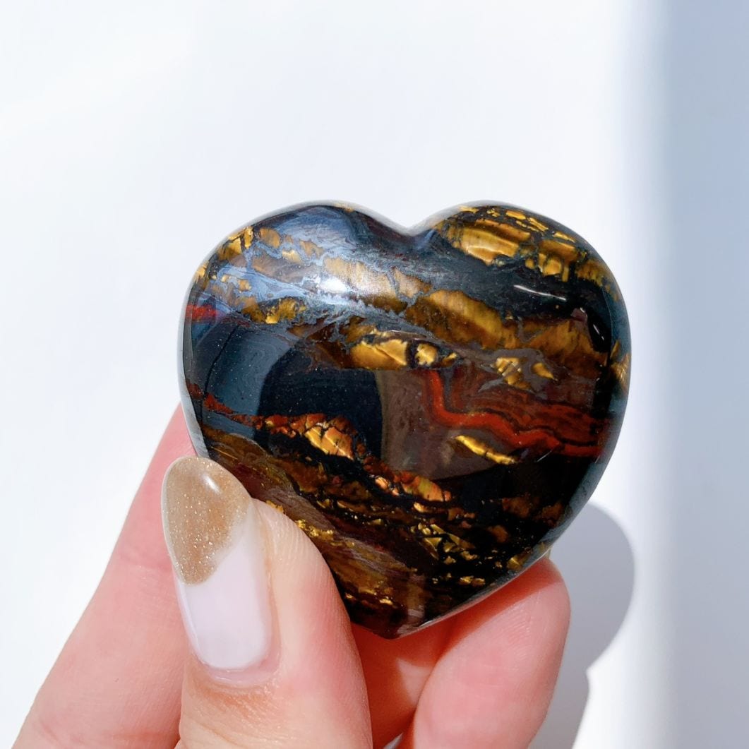アイアンタイガーアイ ハート型