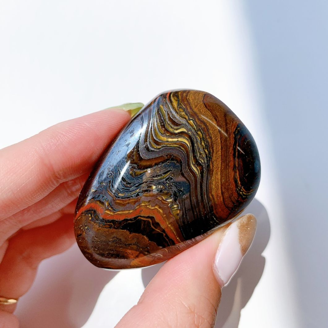 アイアンタイガーアイ タンブル 大