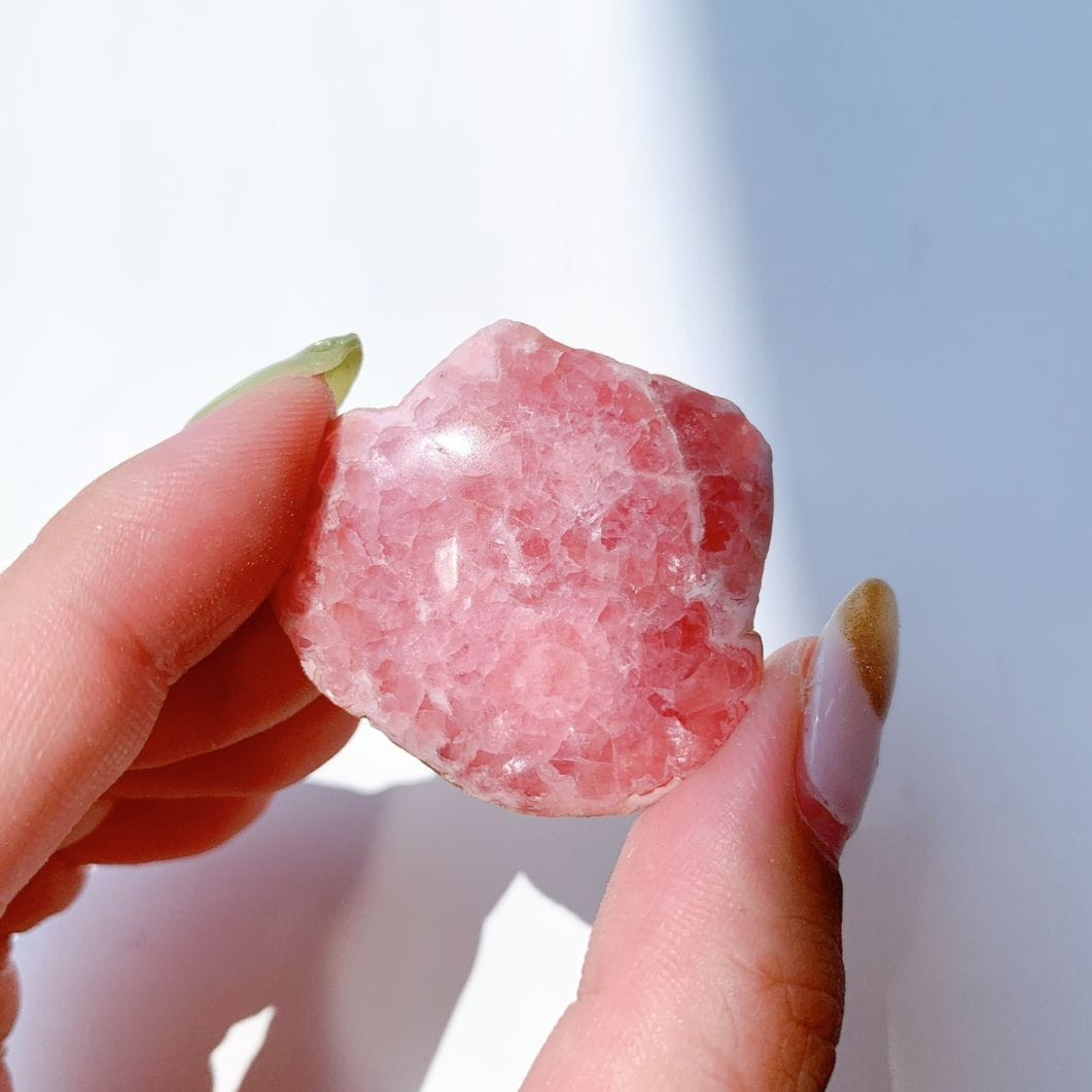 ロードクロサイト（インカローズ）半面研磨