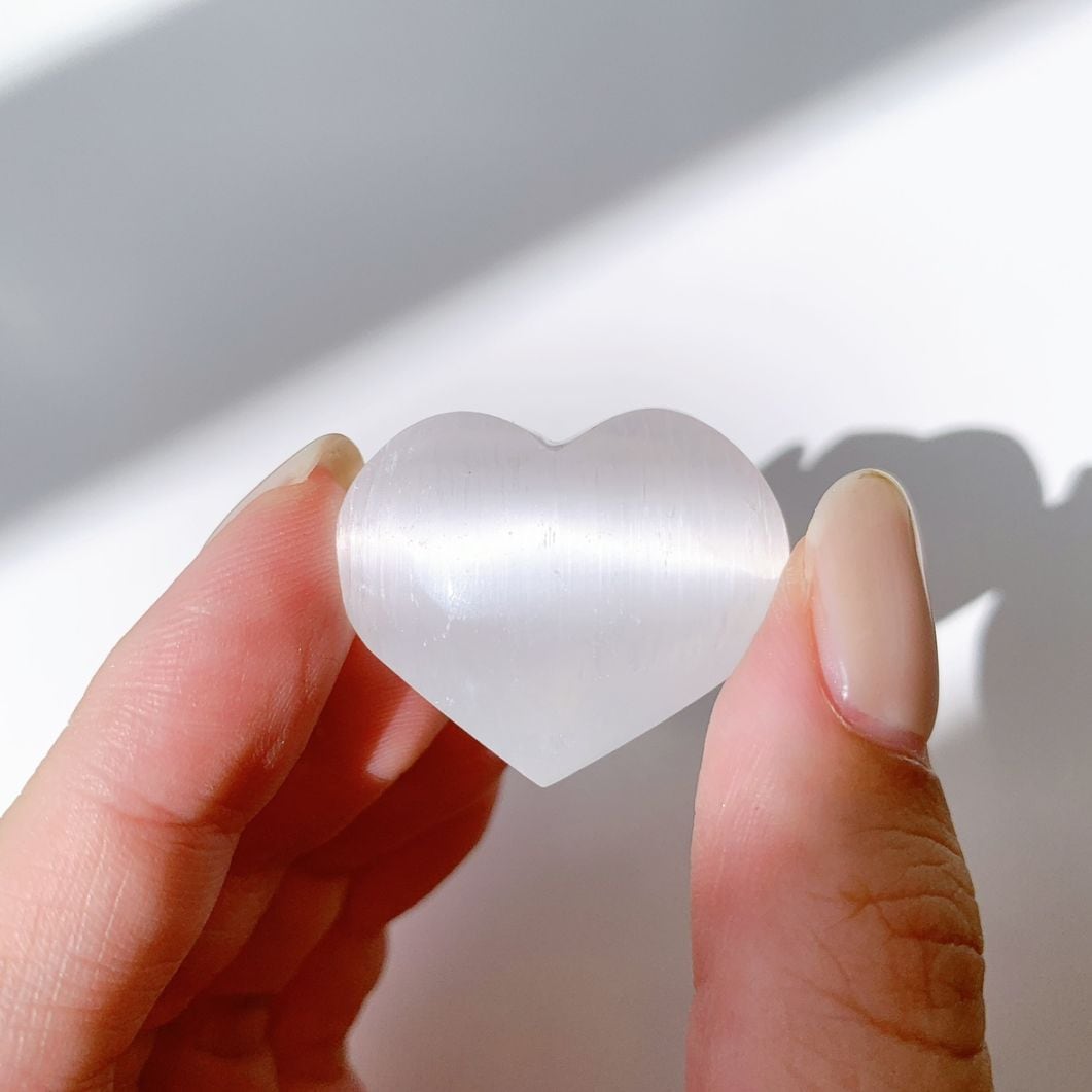 セレナイト ハート型 小