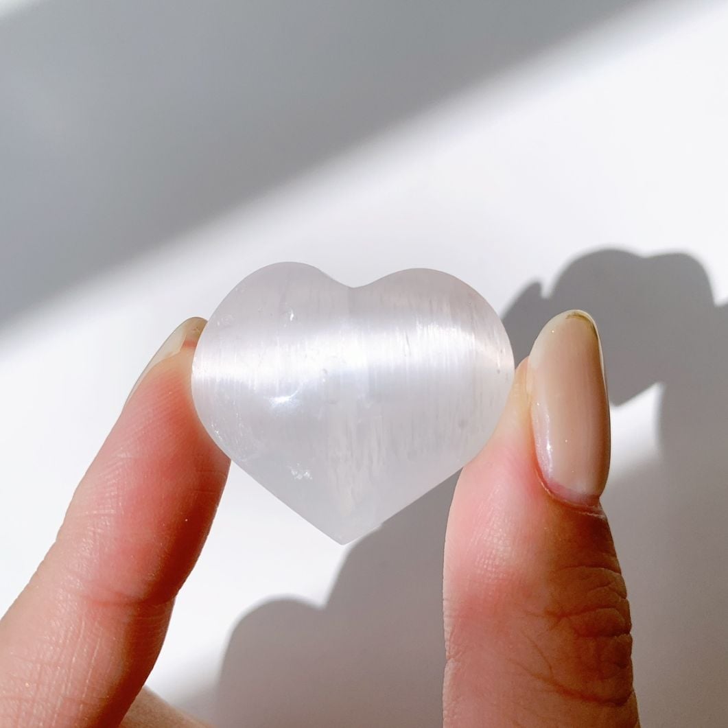 セレナイト ハート型 小