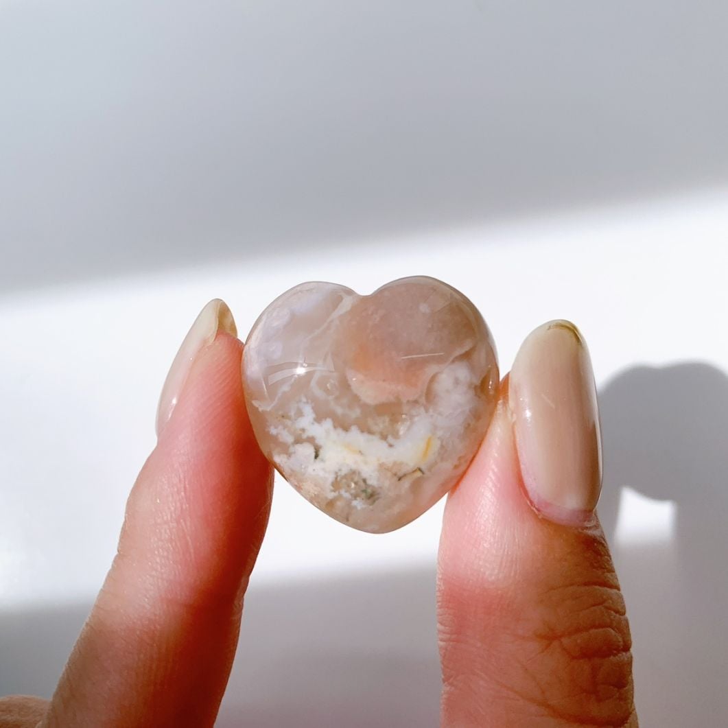 さくらアゲート ハート型 小