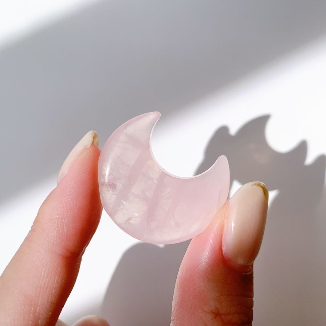 ローズクォーツ 月型 小
