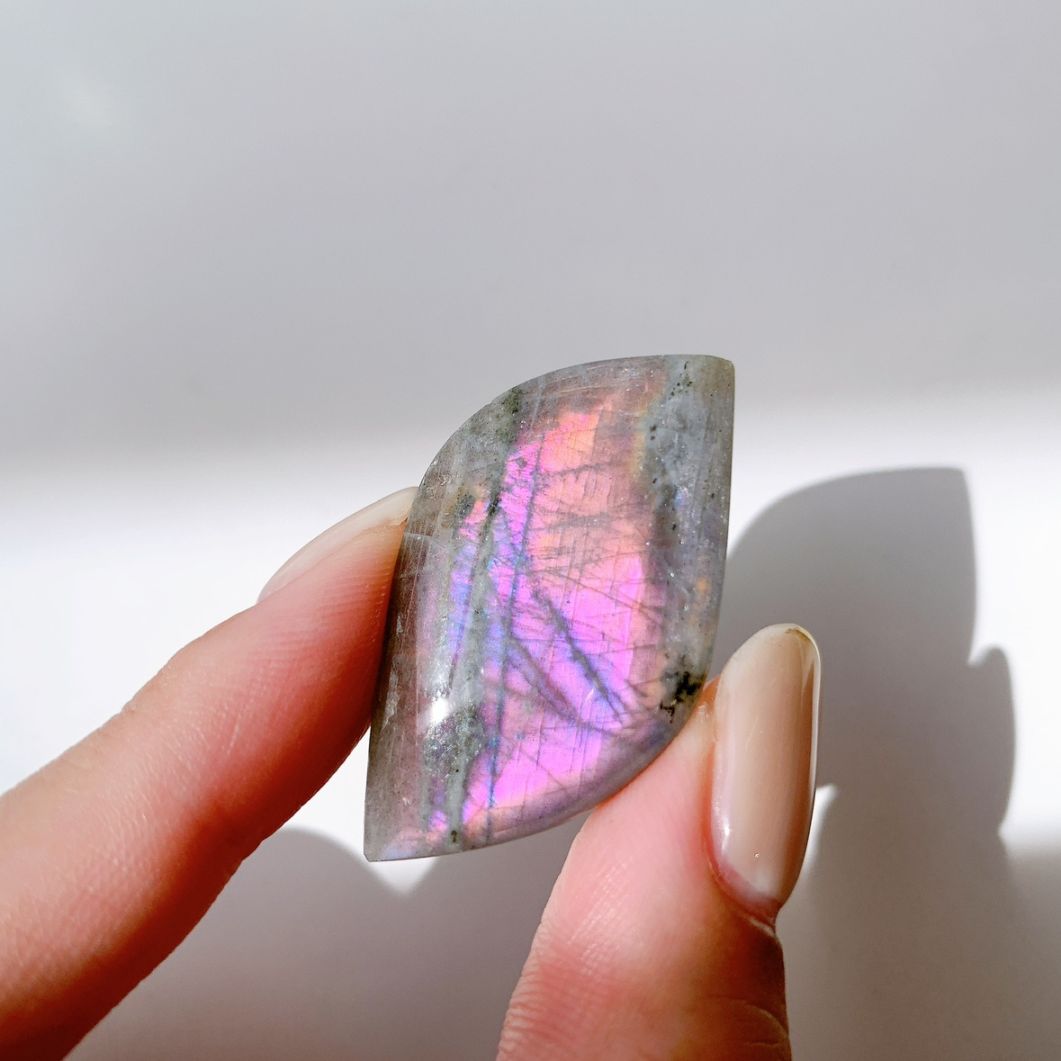 ピンクラブラドライト ポリッシュ