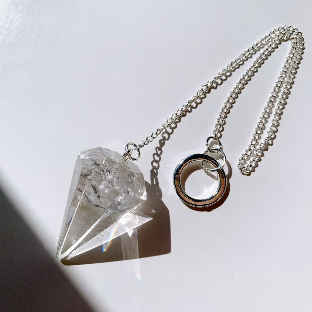 ペンデュラム 水晶 ファセット[400C]