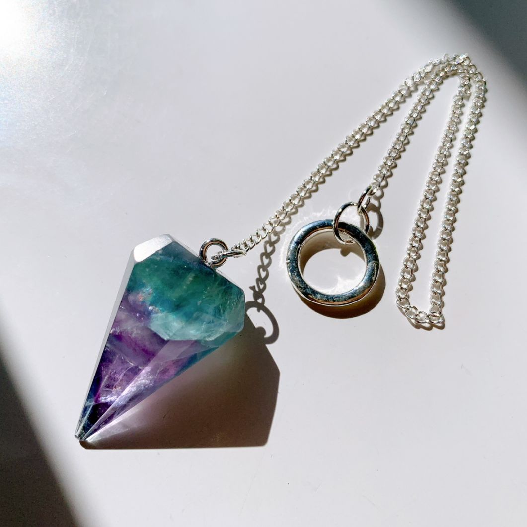 ペンデュラム レインボーフローライト ファセット[402C]