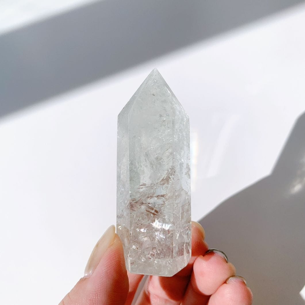 プラシオライト(グリーンアメジスト)  ポイント