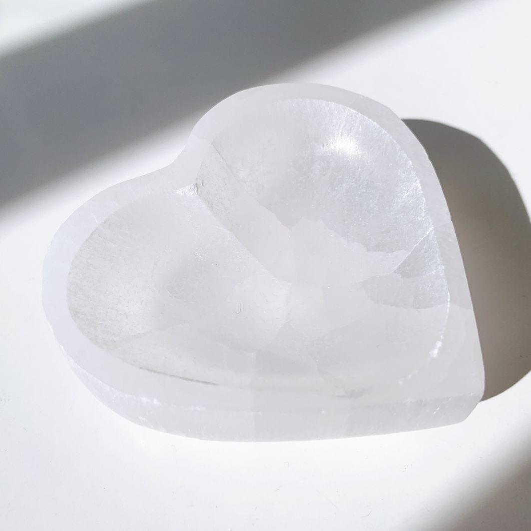 セレナイト ハート型ボウル