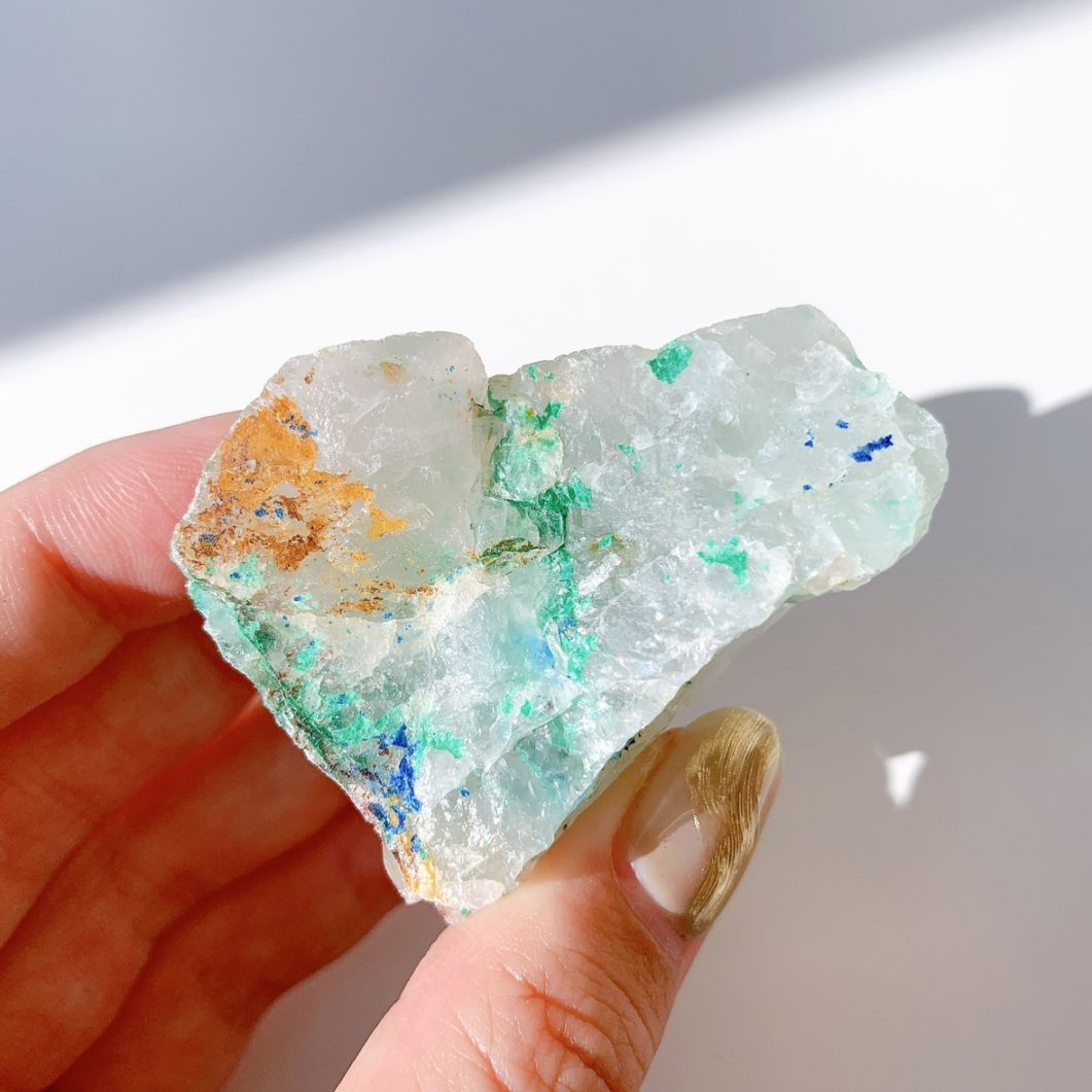 アズライトマラカイトインクォーツ 原石ブロック | 原石 | Crystals by