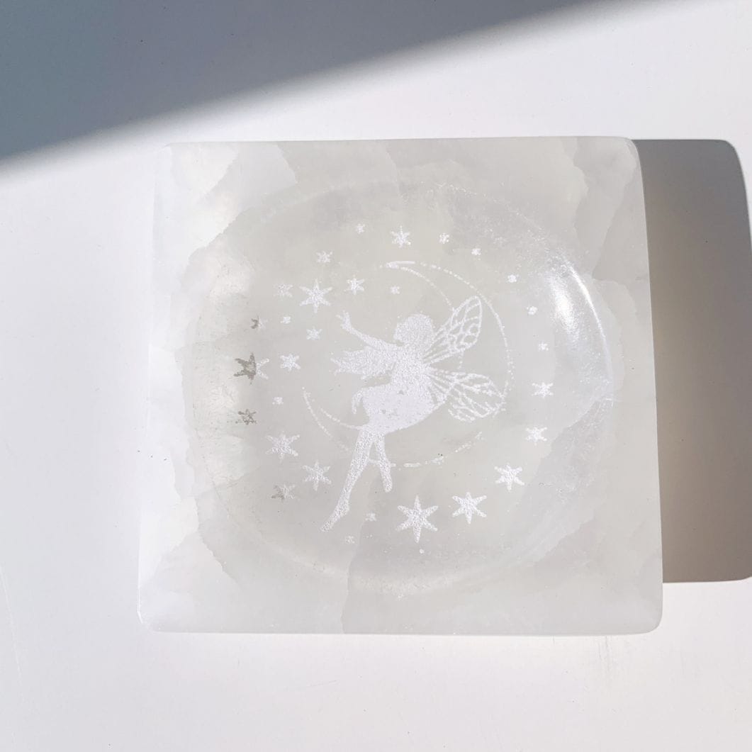 セレナイト プレート（フェアリー）