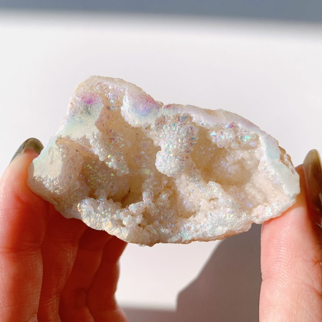 オーロラ水晶 ジオード