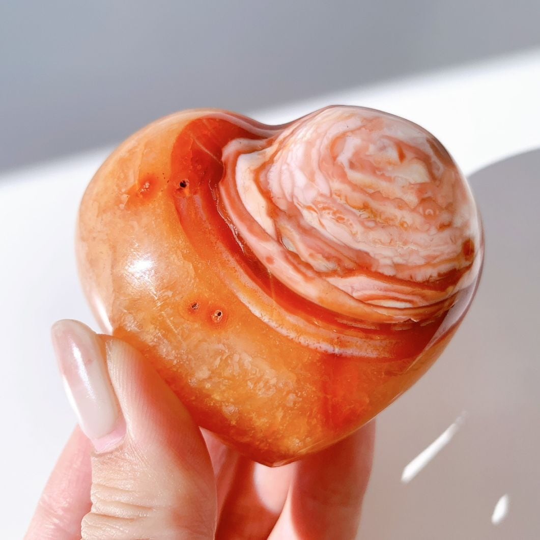 カーネリアン ハート型