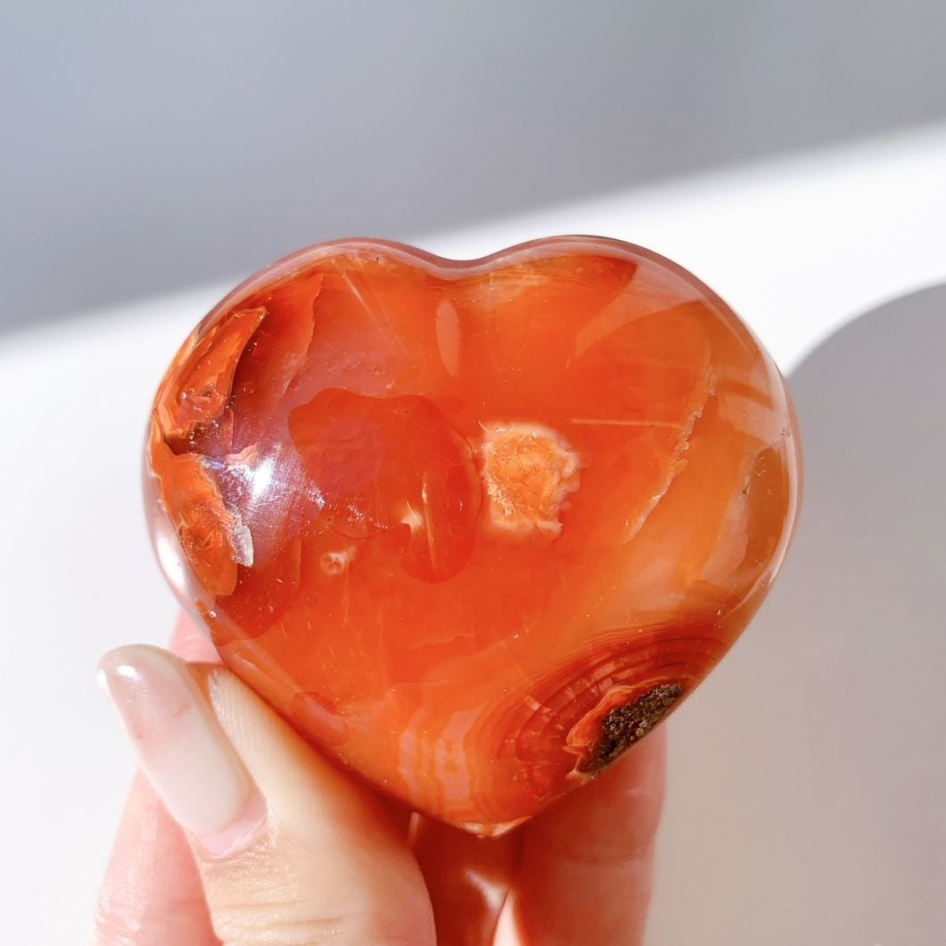 カーネリアン ハート型