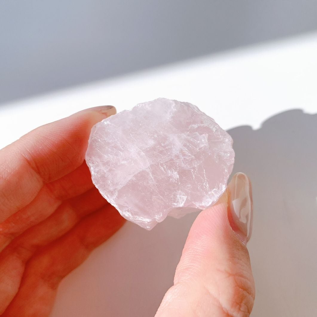 ローズクォーツ 原石ブロック