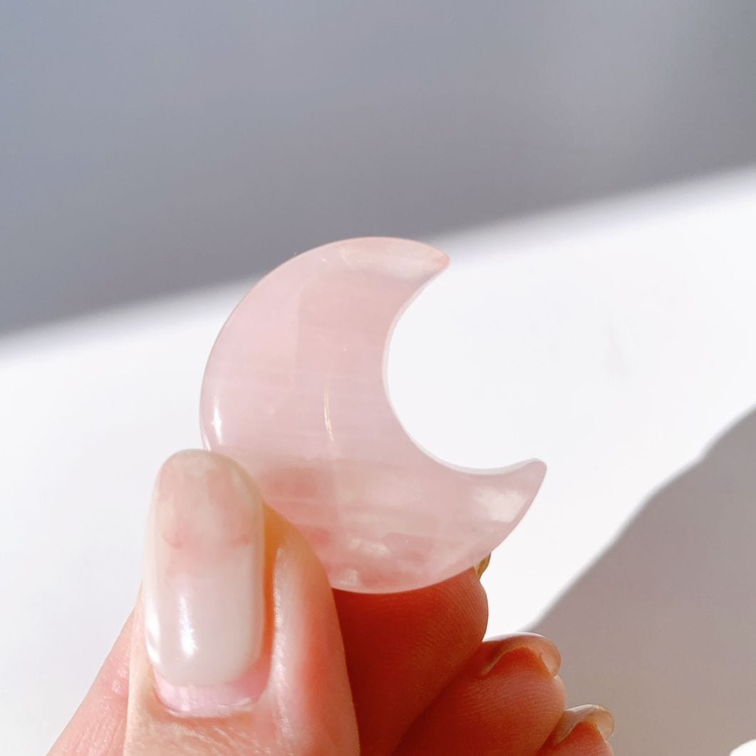 ローズクォーツ 月型 小