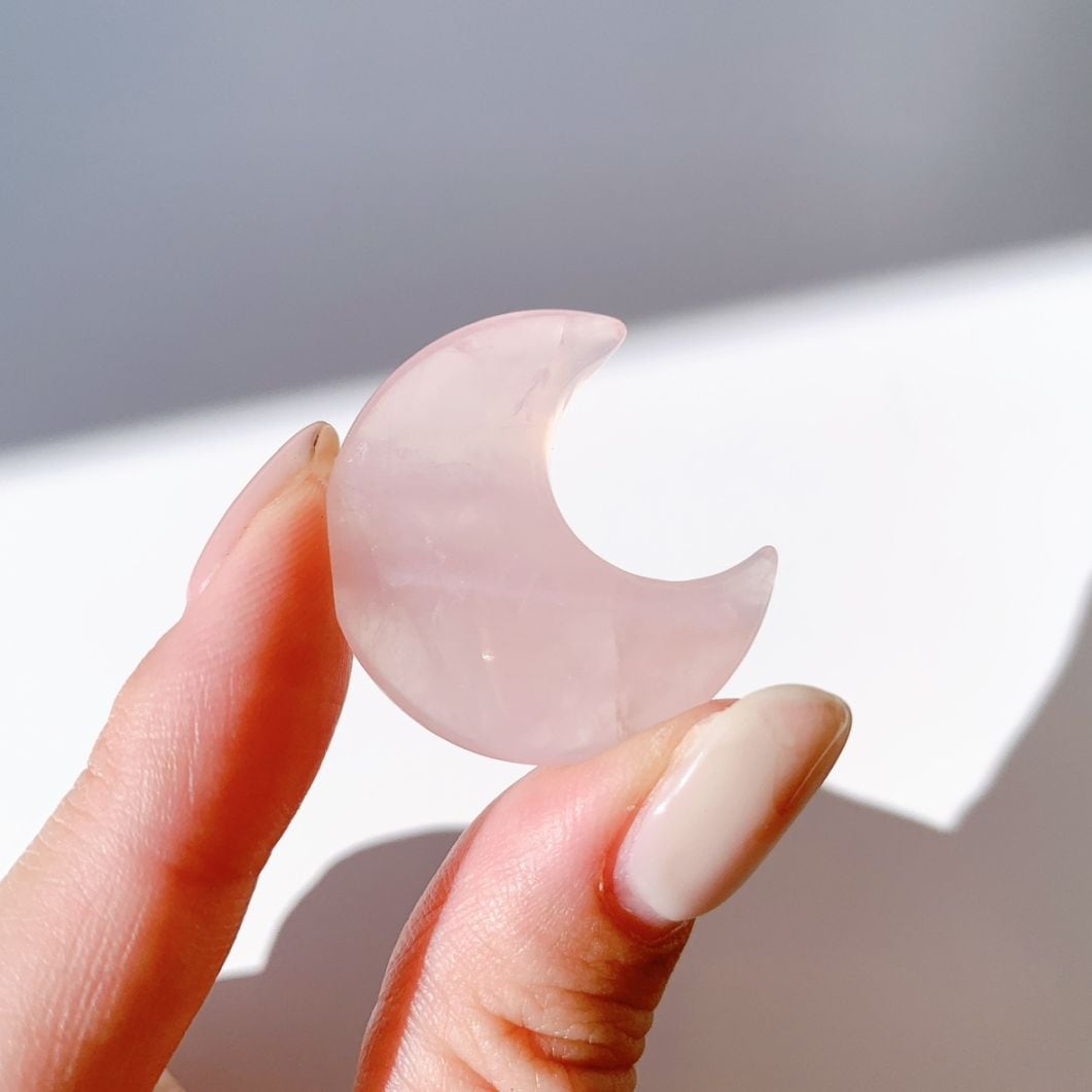 ローズクォーツ 月型 小