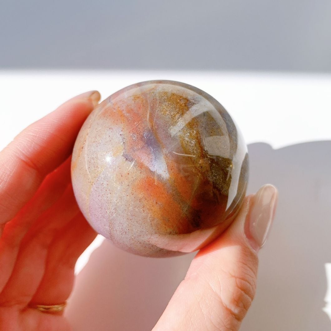 ファンシーアゲート 丸玉